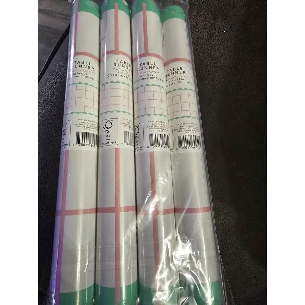 Paper Table Runner 4 Pack 12 in x‎ 72 in